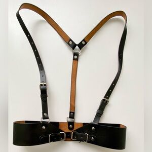 TRYPRO Punk Leather Harness Corset Belt Adjustable